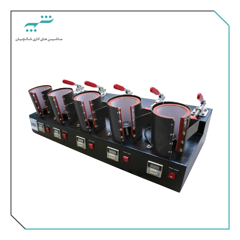 دستگاه سابلیمیشن چاپ روی ليوان 5 قالب