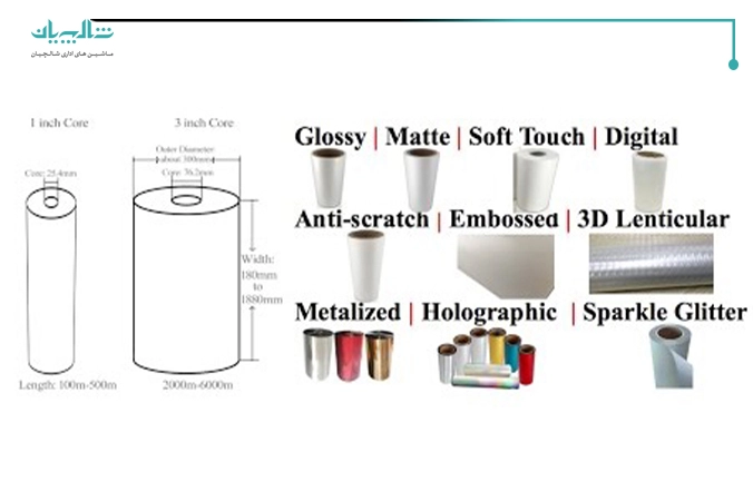 انواع مختلف فیلم لمینت حرارتی
