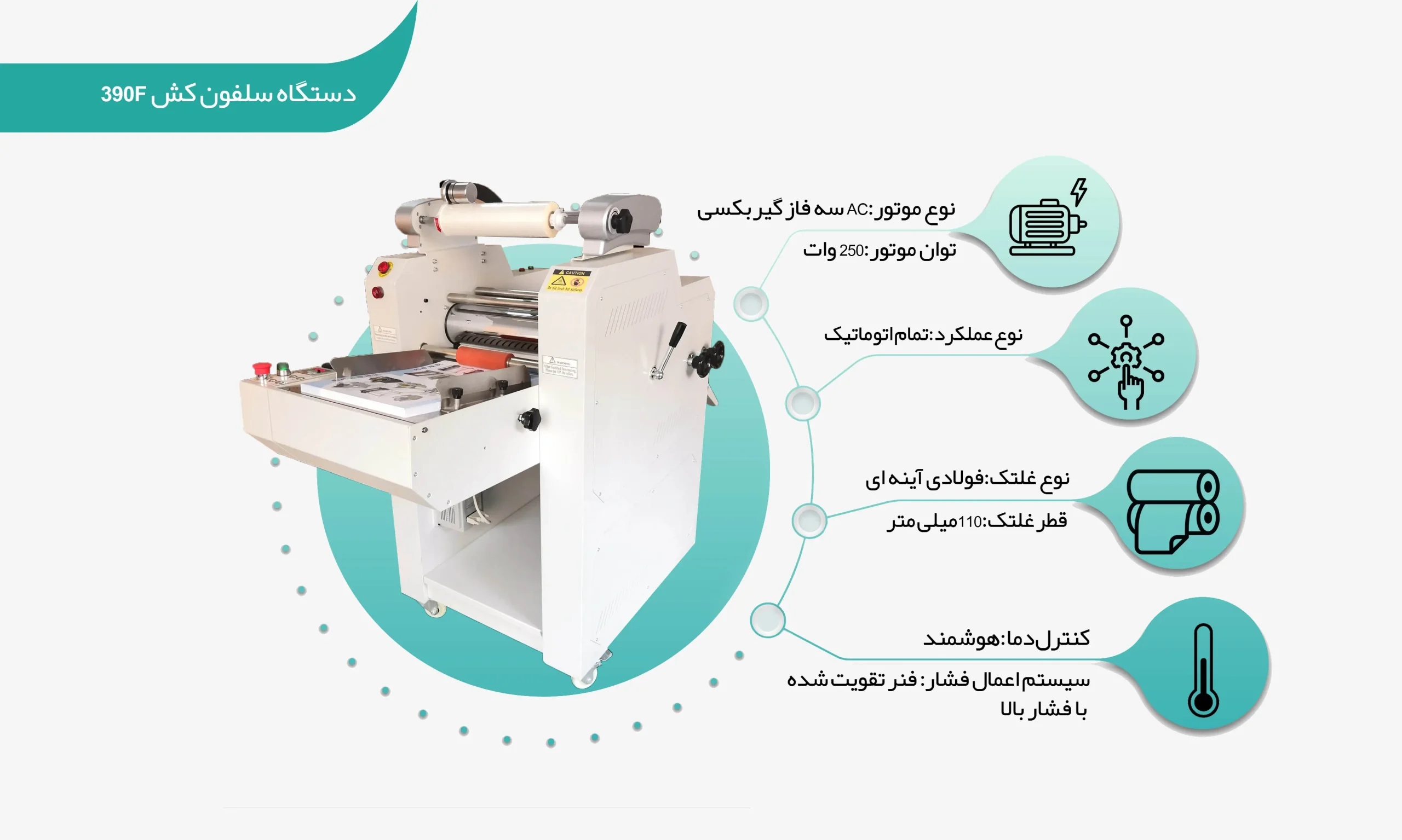 دستگاه سلفون کش 390F (shalchianco.com)